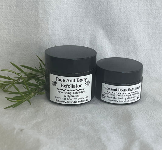 Face and Body Exfoliator**Rosemary-Lavender-Honey