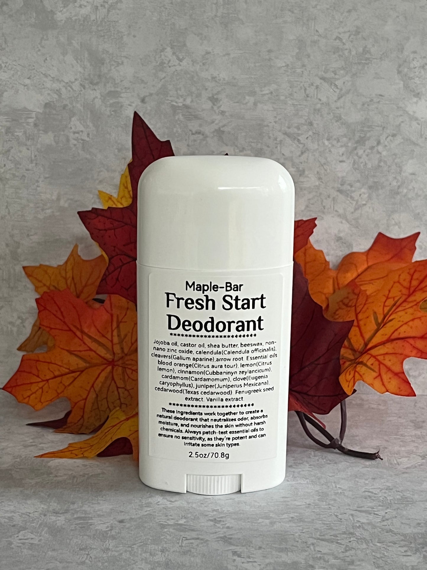 Fresh Start-Deodorant. Citrus Rose, Grapefruit, or Maple Bar scent