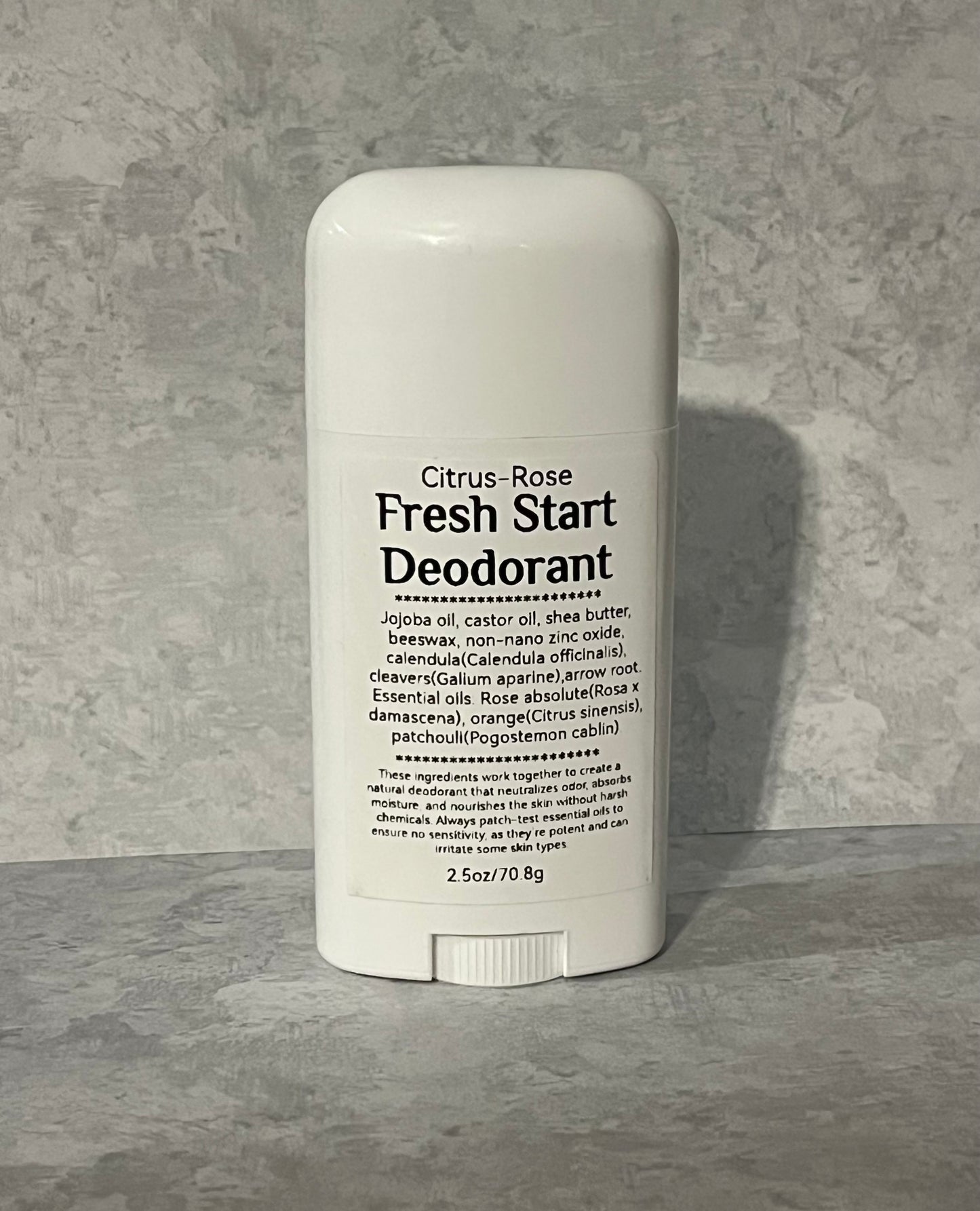 Fresh Start-Deodorant. Citrus Rose, Grapefruit, or Maple Bar scent